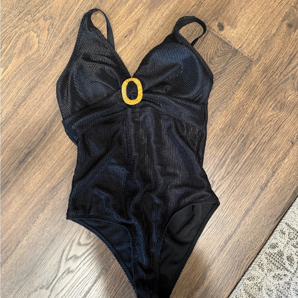 Black One-Piece Swimsuit